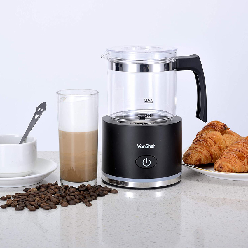 VonShef Automatic Milk Frother Machine (Glass)