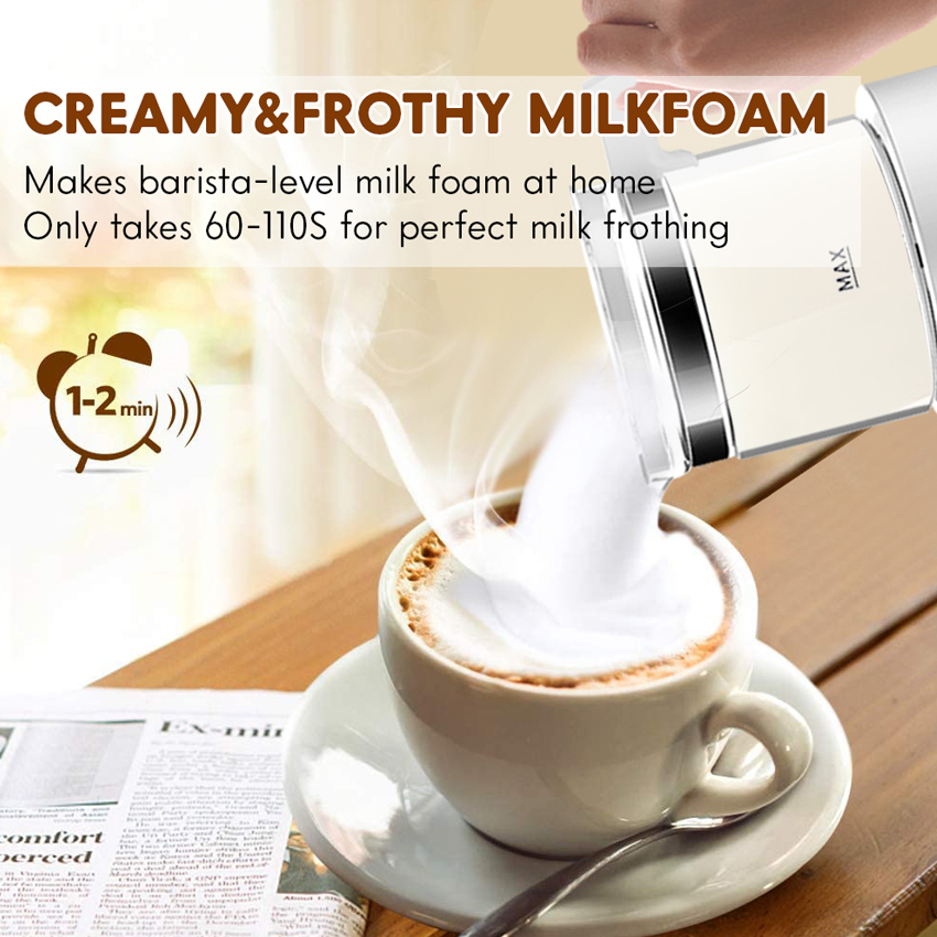 VonShef Automatic Milk Frother Machine (Glass)