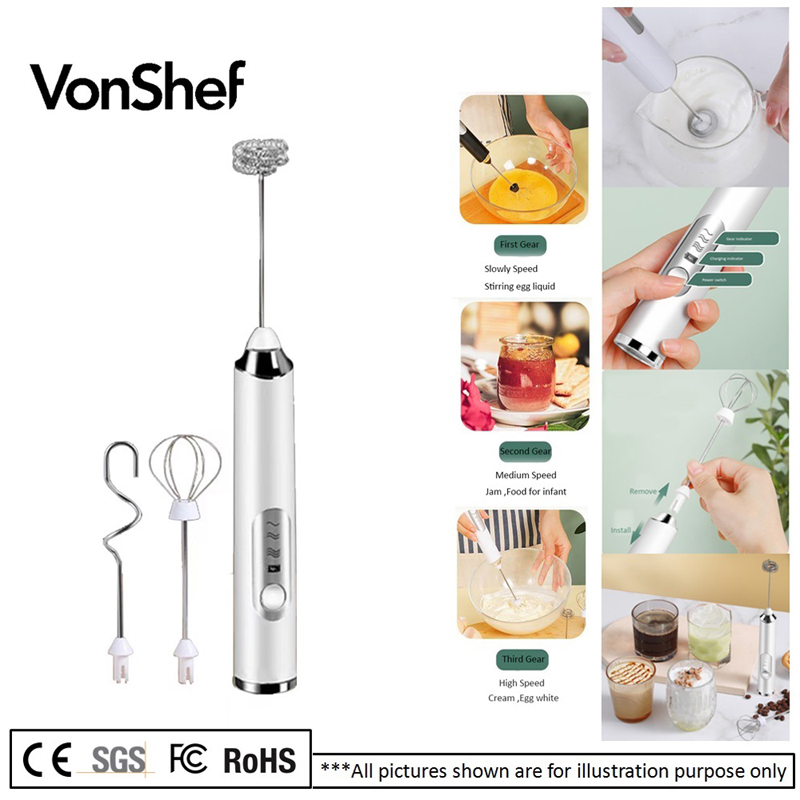 VonShef - VonShef USB Milk Frother